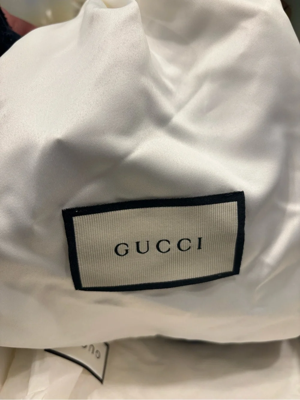 Gucci ivory double G buckle web belt with green and red stripe size 120 aka lrg